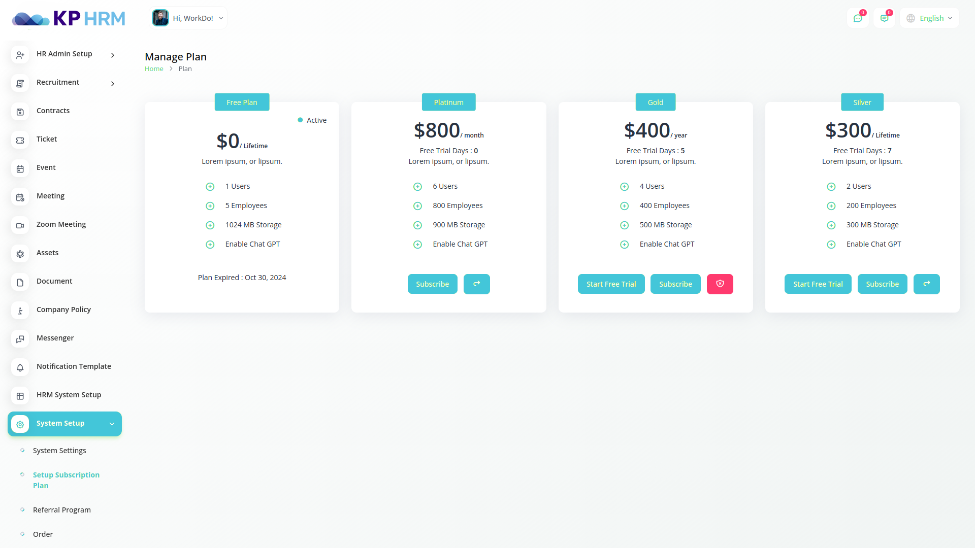 KP HRM – Human Resource & Payroll Management SaaS