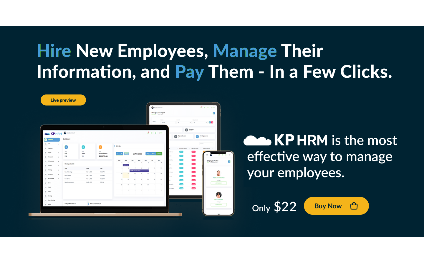 KP HRM – Human Resource & Payroll Management SaaS
