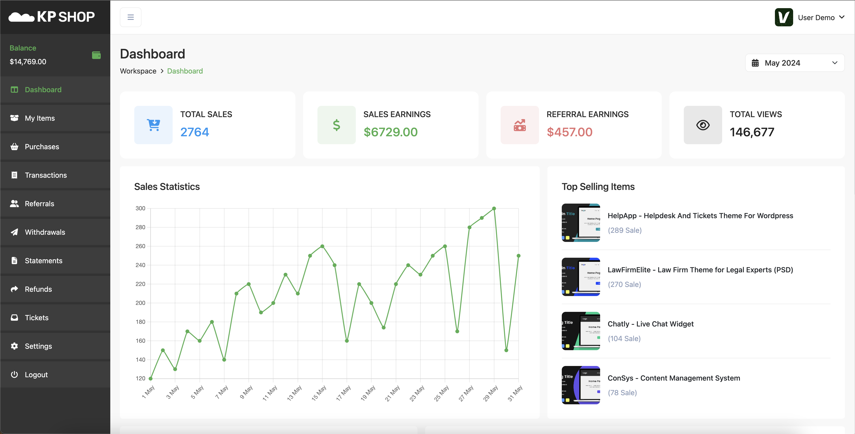 KP Shop – Multi-Vendor Digital Marketplace